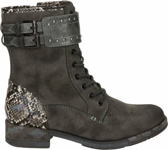 Mustang Dames Veterboot - Antraciet - Maat 39 3 Mustang Dames Veterboot - Antraciet - Maat 39