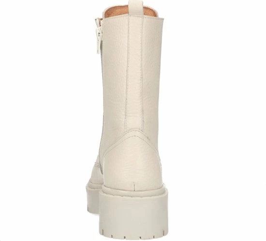 Sacha - Dames - Off White Leren Veterlaarzen - Maat 41 6 Sacha - Dames - Off White Leren Veterlaarzen - Maat 41 - Afbeelding 4