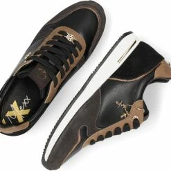 Mexx Dames Sneaker Eke Zwart / Bruin -Dames-schoenen Winkel 550x499 5