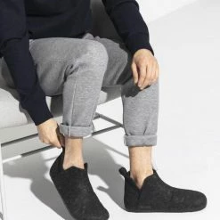 Birkenstock Sloffen - Maat 39 - Unisex - Antraciet -Dames-schoenen Winkel 550x501 1