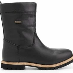 Travelin' Alta Dames Outdoorlaarzen - Waterdicht En Gevoerde Wandellaars - Zwart Leer - Maat 38