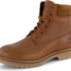 Travelin' Ljosland Dames - Halfhoge Leren Veterschoen - Sneaker - Cognac Leer - Maat 39 -Dames-schoenen Winkel 550x502 4