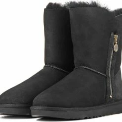 UGG Enkellaarsjes Dames / Laarzen / Damesschoenen - Wol - 1112480 - Zwart - Maat 37 -Dames-schoenen Winkel 550x505 8