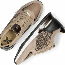 Mexx Dames Sneaker Fleur Taupe -Dames-schoenen Winkel 550x507