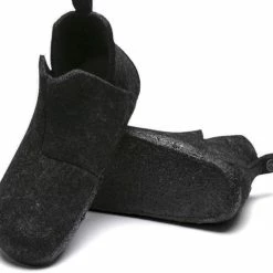 Birkenstock Sloffen - Maat 39 - Unisex - Antraciet -Dames-schoenen Winkel 550x508 1