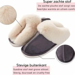 Heavency® Pantoffels Dames En Heren Fluffy Open Sloffen Met Pluche Voering Antislip Zool – Heavency ® - Rood - Maat 38/39 11 Heavency® Pantoffels Dames En Heren Fluffy Open Sloffen Met Pluche Voering Antislip Zool – Heavency ® - Rood - Maat 38/39 -Dames-schoenen Winkel 550x511 12