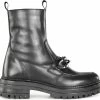 PS Poelman LUNA Dames Enkellaarzen Met Chain - Zwart - Maat 39 -Dames-schoenen Winkel 550x520 8