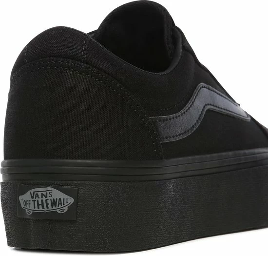 Vans Ward Platform Dames Sneakers - (Canvas) Black/Black - Maat 41 8 Vans Ward Platform Dames Sneakers - (Canvas) Black/Black - Maat 41 - Afbeelding 6