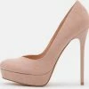 Even & Odd Faux Suede Pumps - Licht Roze Hoge Hakken - Maat 40