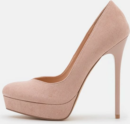 Even & Odd Faux Suede Pumps - Licht Roze Hoge Hakken - Maat 40 3 Even & Odd Faux Suede Pumps - Licht Roze Hoge Hakken - Maat 40