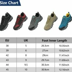 Geweo Wandelschoenen Unisex - Outdoorschoenen - Outdoor Antislip - Waterdicht En Ademend - Extra Comfort - Kerstmis - Kerstfeest - Christmas Gift - Zwart - Maat 38 -Dames-schoenen Winkel 550x526 4