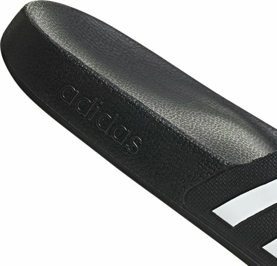 Adidas Slippers Adilette - UK 11 (maat 46) - Zwart/wit 8 Adidas Slippers Adilette - UK 11 (maat 46) - Zwart/wit - Afbeelding 6