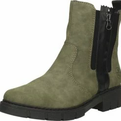 Rieker Dames Chelseaboot - Kaki - Maat 39 -Dames-schoenen Winkel 550x531 2