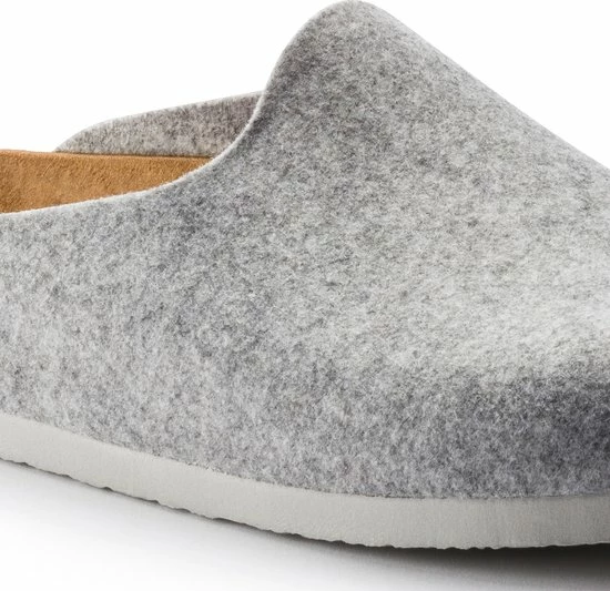 Birkenstock Amsterdam Light Gray Narrow VEG Felt Wooly Home Unisex Pantoffels - Lichtgrijs - Maat 38 10 Birkenstock Amsterdam Light Gray Narrow VEG Felt Wooly Home Unisex Pantoffels - Lichtgrijs - Maat 38 - Afbeelding 8