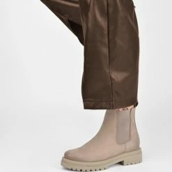 PS Poelman MINK Dames Chelsea Laarzen - Taupe - Maat 39 -Dames-schoenen Winkel 550x533 3