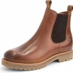 Travelin' Rosseland Dames Leren Chelseaboots - Wol Gevoerd - Cognac Leer - Maat 39 -Dames-schoenen Winkel 550x533 5