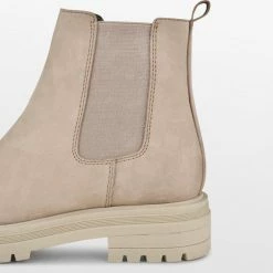 PS Poelman MINK Dames Chelsea Laarzen - Taupe - Maat 39 -Dames-schoenen Winkel 550x537 2