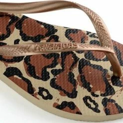 Havaianas Slim Animal Dames Slippers - Bruin/Zwart - Maat 37/38 -Dames-schoenen Winkel 550x537 4