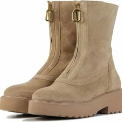 VIA VAI Bobbi Strip Biker Boots - Beige - Maat 39 -Dames-schoenen Winkel 550x539 5
