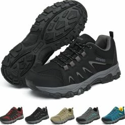 Geweo Wandelschoenen Unisex - Outdoorschoenen - Outdoor Antislip - Waterdicht En Ademend - Extra Comfort - Kerstmis - Kerstfeest - Christmas Gift - Zwart - Maat 38