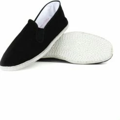 DongDong - Tai Chi Schoenen - Heren - Witte Touw Zool - Maat 40