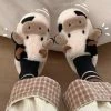 Cavali Fluffy Koeien Slippers/pantoffel