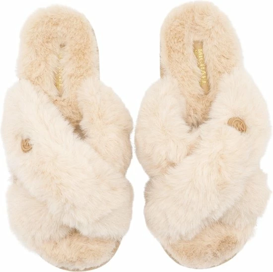 Michael Kors Lala Dames Pantoffels - Camel - Maat 37 10 Michael Kors Lala Dames Pantoffels - Camel - Maat 37 - Afbeelding 8