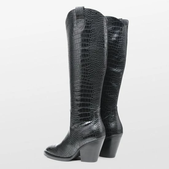 POSH By Poelman NUNA Dames Hoge Laarzen - Zwart - Maat 36 7 POSH By Poelman NUNA Dames Hoge Laarzen - Zwart - Maat 36 - Afbeelding 5