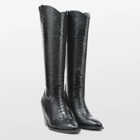 POSH By Poelman NUNA Dames Hoge Laarzen - Zwart - Maat 36 9 POSH By Poelman NUNA Dames Hoge Laarzen - Zwart - Maat 36 - Afbeelding 7