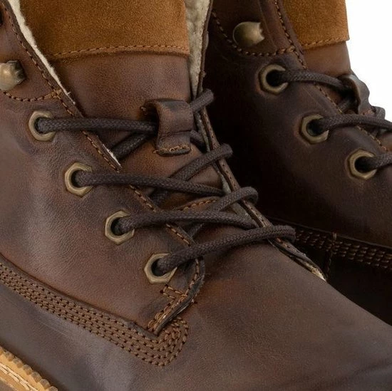 NoGRZ C.Ribart - Wol Gevoerde Halfhoge Damesschoen - Cognac Bruin Leer - Maat 38 11 NoGRZ C.Ribart - Wol Gevoerde Halfhoge Damesschoen - Cognac Bruin Leer - Maat 38 - Afbeelding 9