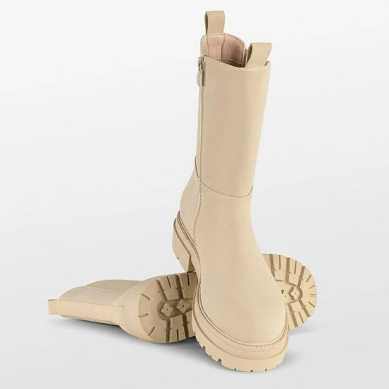 POSH By Poelman CHELLY Chelsea Laarzen - Beige - Maat 37 7 POSH By Poelman CHELLY Chelsea Laarzen - Beige - Maat 37 - Afbeelding 5