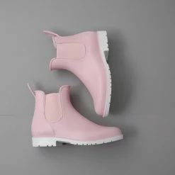 Geweo Regenlaarzen - Wellington Chelsea Laarzen - Kerstmis - Kerstfeest - Christmas Gift - Middelhoge Schoen - Kort Boots - Waterdichte - Dames - Roze - Maat 38 -Dames-schoenen Winkel 550x550 134