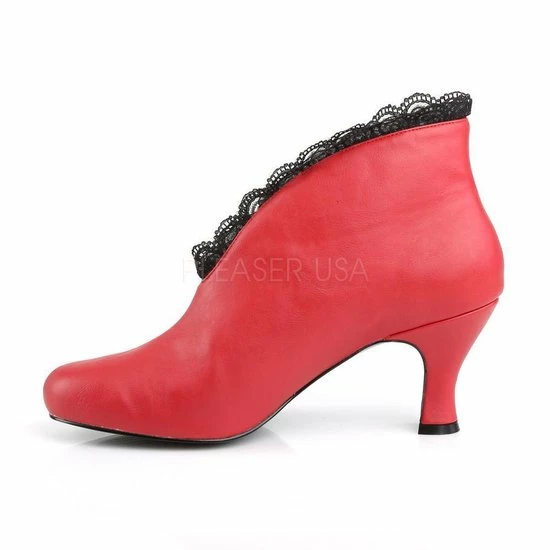 Pleaser Pink Label Enkellaars -42 Shoes- Jenna-105 US 12 Rood 6 Pleaser Pink Label Enkellaars -42 Shoes- Jenna-105 US 12 Rood - Afbeelding 4