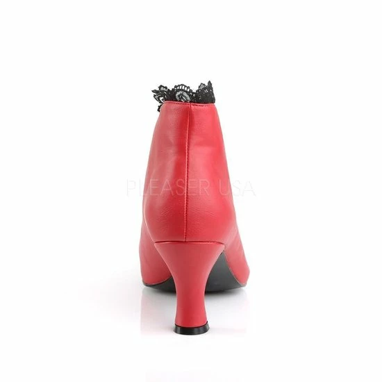 Pleaser Pink Label Enkellaars -42 Shoes- Jenna-105 US 12 Rood 7 Pleaser Pink Label Enkellaars -42 Shoes- Jenna-105 US 12 Rood - Afbeelding 5