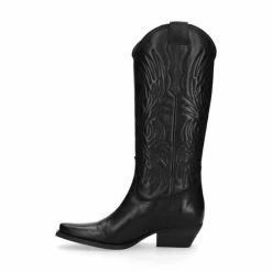 Sacha - Dames - Zwarte Leren Cowboylaarzen - Maat 41 -Dames-schoenen Winkel 550x550 143