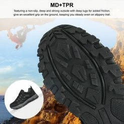 Geweo Wandelschoenen Unisex - Outdoorschoenen - Outdoor Antislip - Waterdicht En Ademend - Extra Comfort - Kerstmis - Kerstfeest - Christmas Gift - Zwart - Maat 38 -Dames-schoenen Winkel 550x550 148