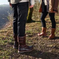 Travelin' Yukon Dames Outdoorlaarzen - Vibram Zool - Waterdicht - Wol Gevoerd - Donkerbruin Leer - Maat 40 -Dames-schoenen Winkel 550x550 203