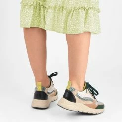 POSH By Poelman CAROCEL Dames Sneakers - Groen - Maat 38 -Dames-schoenen Winkel 550x550 223