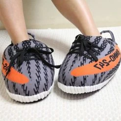 Merkloos Sneaker Sloffen - Paars Met Oranje Details - 36/43 Onesize - Unisex -Dames-schoenen Winkel 550x550 251