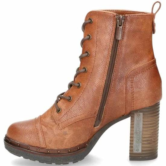 Mustang Cognac Enkellaarzen Dames 40 4 Mustang Cognac Enkellaarzen Dames 40 - Afbeelding 2