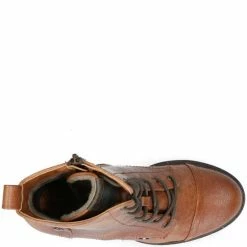 Mustang Cognac Enkellaarzen Dames 40 21 Mustang Cognac Enkellaarzen Dames 40 -Dames-schoenen Winkel 550x550 267