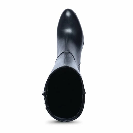 Manfield - Dames - Zwarte Hoge Laarzen Met Hak Met Smalle Schacht - Maat 40 8 Manfield - Dames - Zwarte Hoge Laarzen Met Hak Met Smalle Schacht - Maat 40 - Afbeelding 6