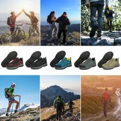 Geweo Wandelschoenen Unisex - Outdoorschoenen - Outdoor Antislip - Waterdicht En Ademend - Extra Comfort - Kerstmis - Kerstfeest - Christmas Gift - Zwart - Maat 39 -Dames-schoenen Winkel 550x550 314
