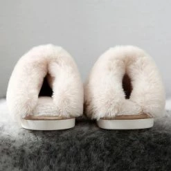 Merkloos Suède Pantoffels Dames - Lichtgrijs - Maat 36/37 -Dames-schoenen Winkel 550x550 32