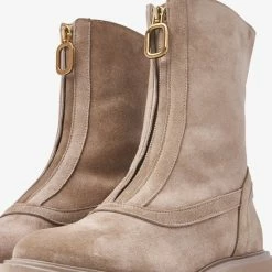 VIA VAI Bobbi Strip Biker Boots - Beige - Maat 39 -Dames-schoenen Winkel 550x550 321