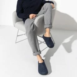 Birkenstock Zermatt Shearling Sloffen Regular Blauw Uni (1017535) -Dames-schoenen Winkel 550x550 323