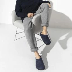 Birkenstock Zermatt Shearling Sloffen Regular Blauw Uni (1017535) -Dames-schoenen Winkel 550x550 324