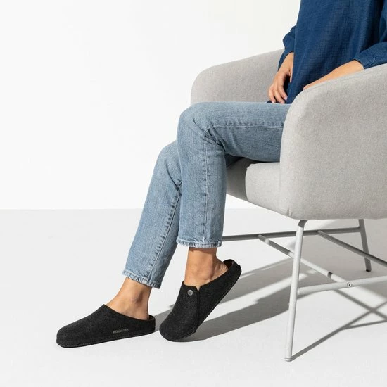 Birkenstock Sloffen - Maat 38 - Unisex - Antraciet 9 Birkenstock Sloffen - Maat 38 - Unisex - Antraciet - Afbeelding 7