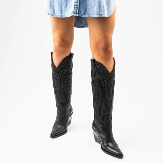 Bronx New-kole 14177 Cowboylaarzen - Western Laarzen - Dames - Zwart - Maat 38 5 Bronx New-kole 14177 Cowboylaarzen - Western Laarzen - Dames - Zwart - Maat 38 - Afbeelding 3