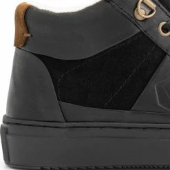 NoGRZ P.DaCortona Hoge Leren Damessneakers - Gevoerde Veterschoenen - Zwart Leer - Maat 38 -Dames-schoenen Winkel 550x550 378